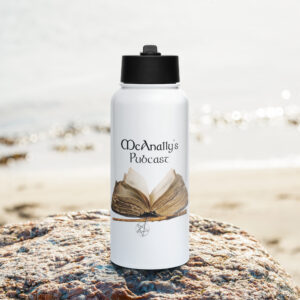 Stainless steel water bottle with a straw lid