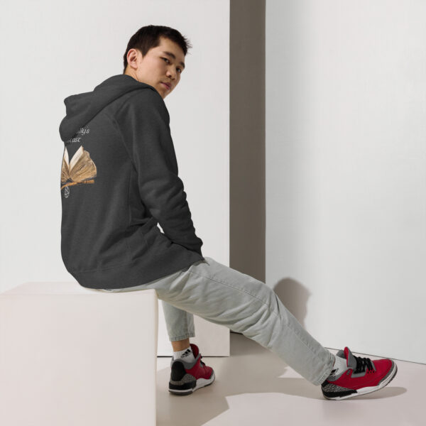 Unisex fleece zip up hoodie - Image 5
