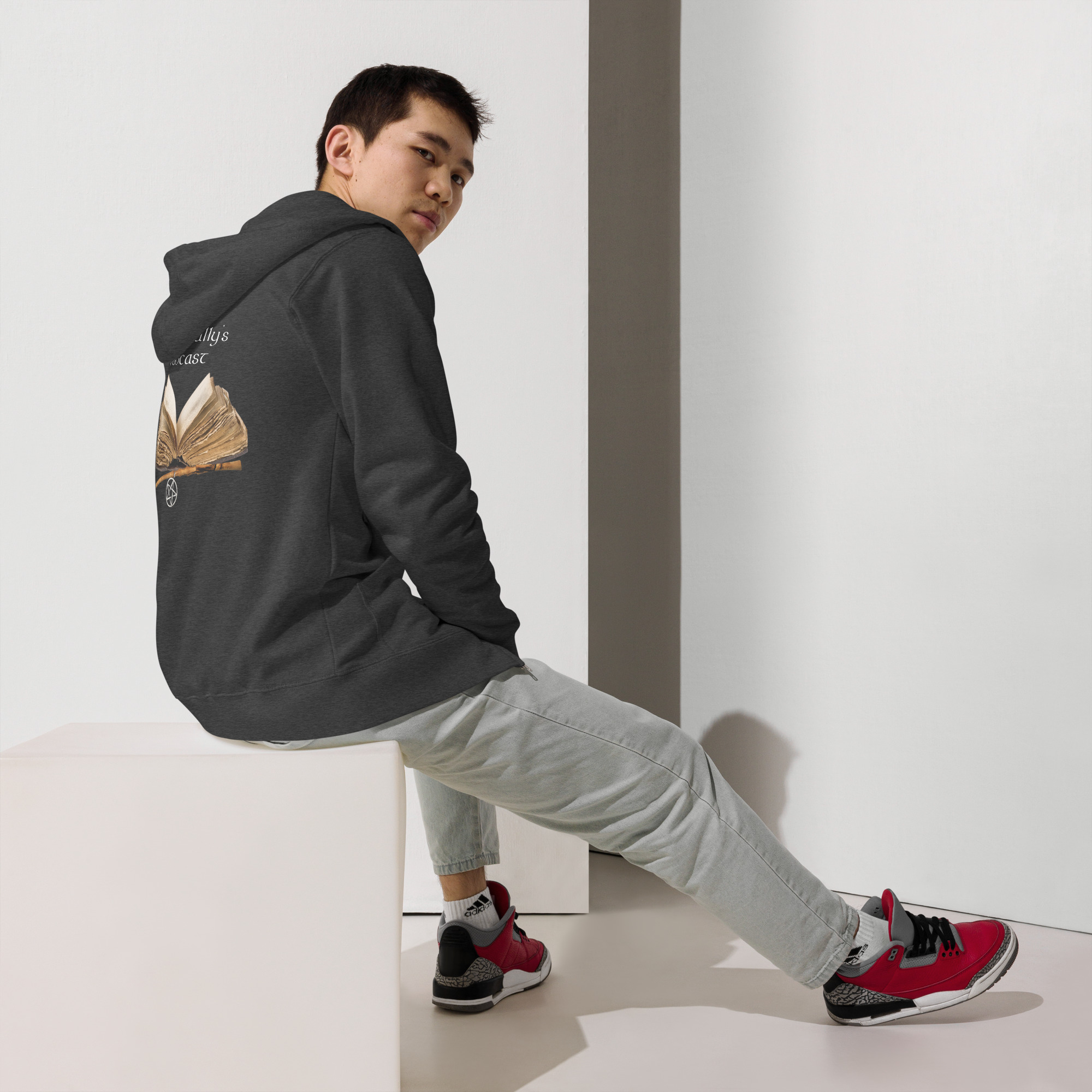 Unisex fleece zip up hoodie - Image 5